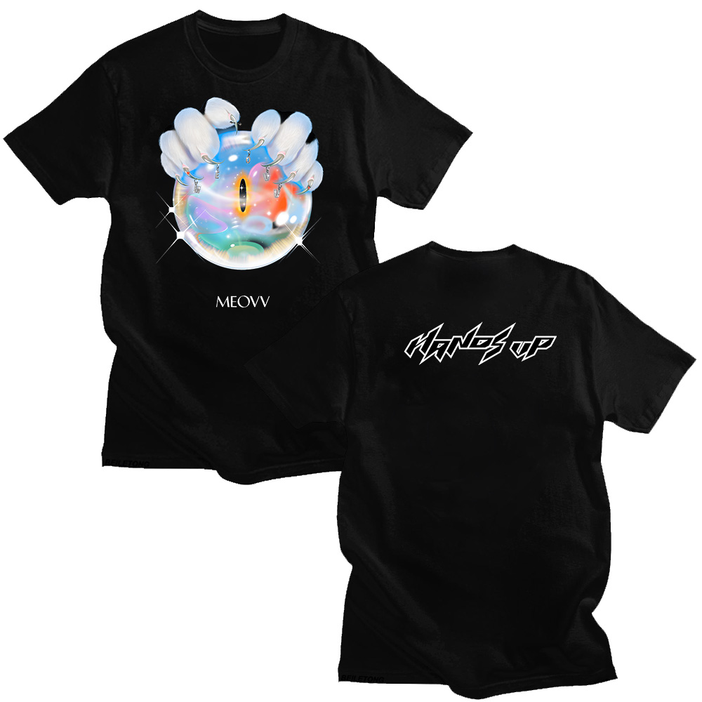 Graphic Hoodie Streetwear - MEOVV Hands Upเสื้อT 2025 แฟชั่นUnisexผ้าฝ้ายแขนสั้นฤดูร้อนผู้ชายผู้หญิงกราฟิกTees Kpopขนาดใหญ่เสื้อยืดStreetwear