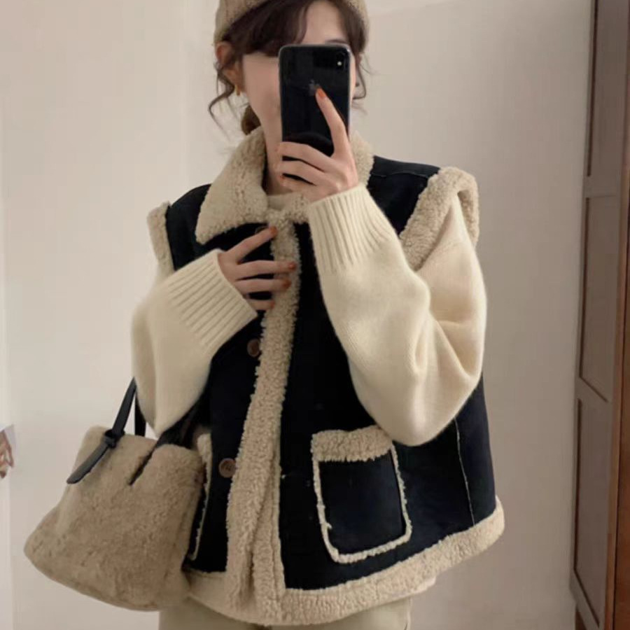 Puffer Vest Padded - เสื้อกั๊กผู้หญิงแบบหนา ปักลาย สำหรับฤดูหนาว บุใยขนเป็ด หนานุ่ม หรูหรา