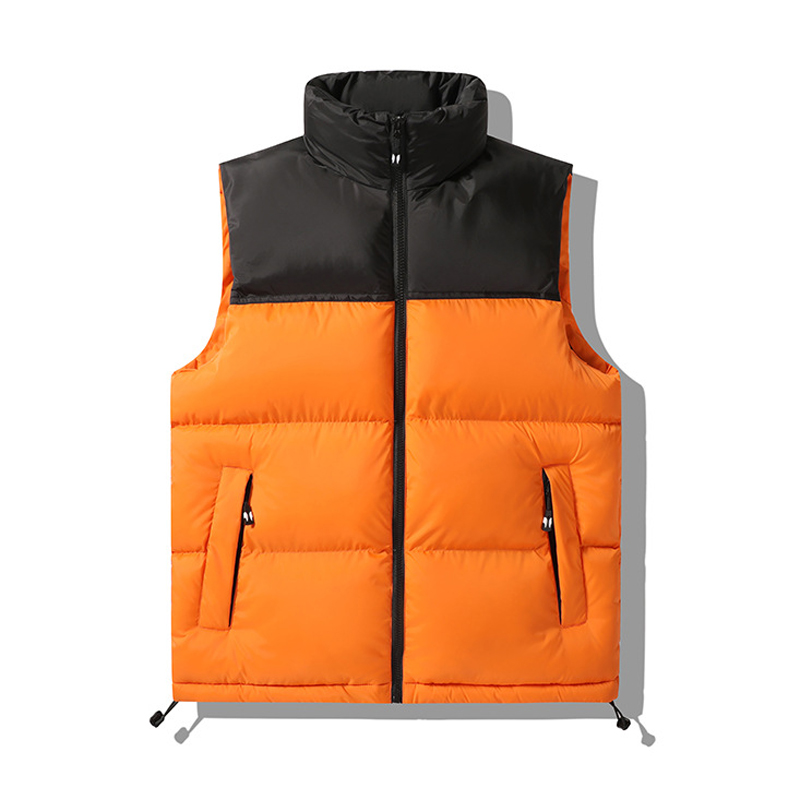 Puffer Vest Padded - เสื้อกั๊กพัฟเฟอร์ผู้ชายสำหรับฤดูใบไม้ร่วงและฤดูหนาว เสื้อกั๊กกันลมแบบมีซิป คอตั้ง บุใยอุ่น ไม่มีแขน ไซส์ใหญ่ถึง