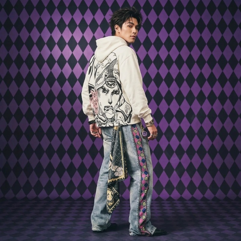 Graphic Hoodie Streetwear - ชุดเซ็ต 2 ชิ้น สไตล์ฮิปฮอป ฮาราจูกุ ลายกราฟิกอนิเมะ