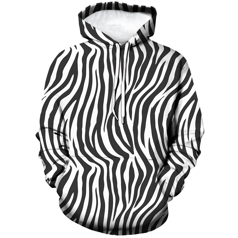 เสื้อฮู้ดลายเสือดาวม้าลายพิมพ์ - Graphic Hoodie Streetwear บทวิจารณ์และราคา