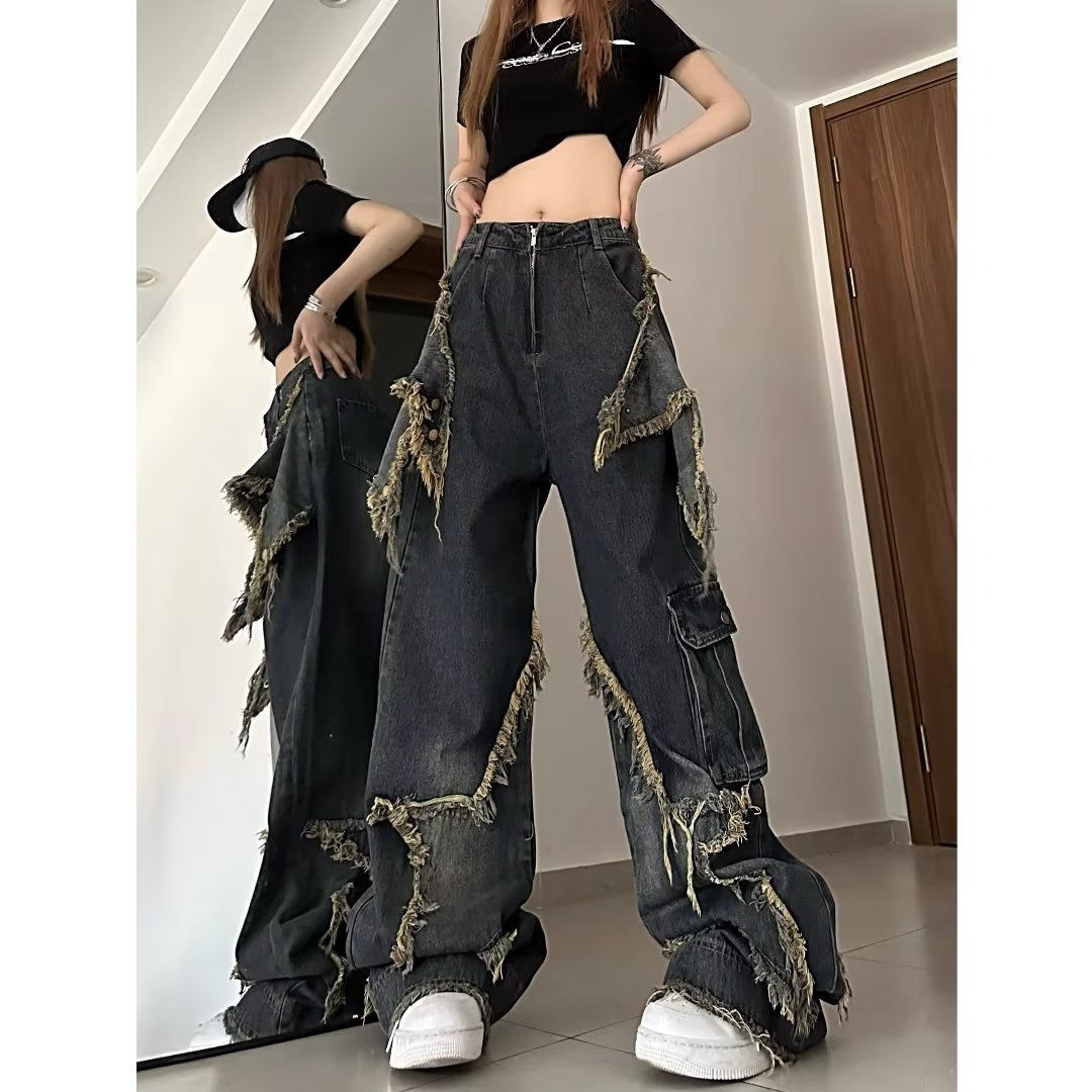 กางเกงยีนส์ทรงขากว้างสไตล์วินเ - Street Fashion Trends 2025 บทวิจารณ์และราคา
