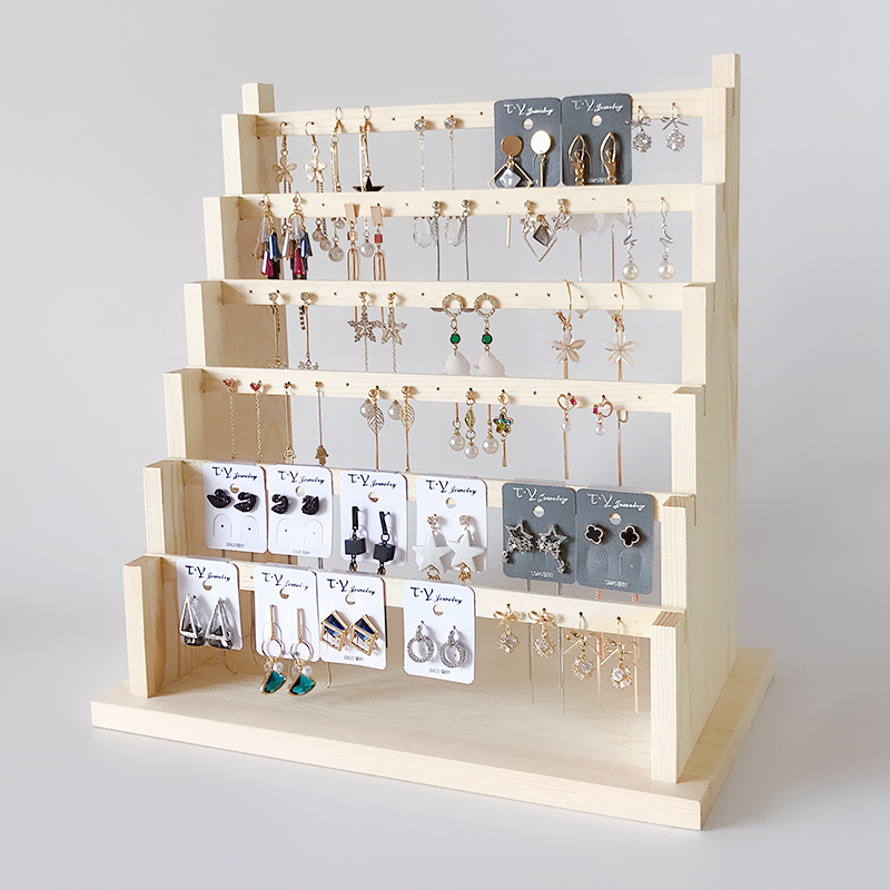   แท่นวางต่างหูไม้แบบถอดประกอบ - Street Fashion Vendors บทวิจารณ์และราคา