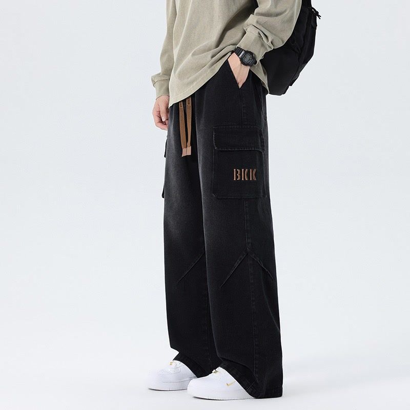 กางเกงยีนส์คาร์โก้ทรงขากว้างสำ - Cargo Pant Wide บทวิจารณ์และราคา