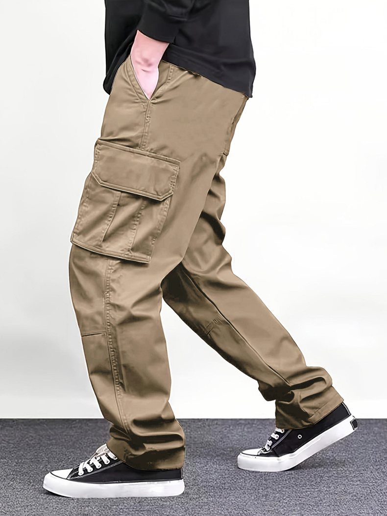 กางเกงคาร์โก้ผู้ชายสีดำหลายกระ - Cargo Pant Wide บทวิจารณ์และราคา