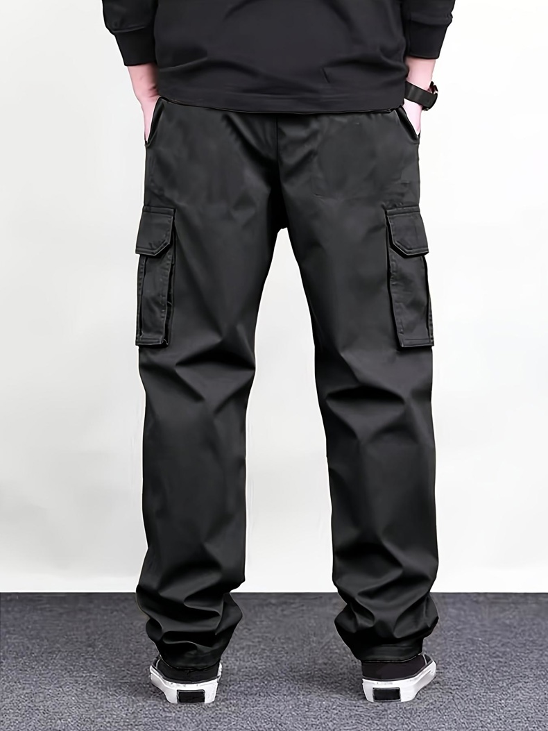 กางเกงคาร์โก้ผู้ชายสีดำหลายกระ - Cargo Pant Wide บทวิจารณ์และราคา