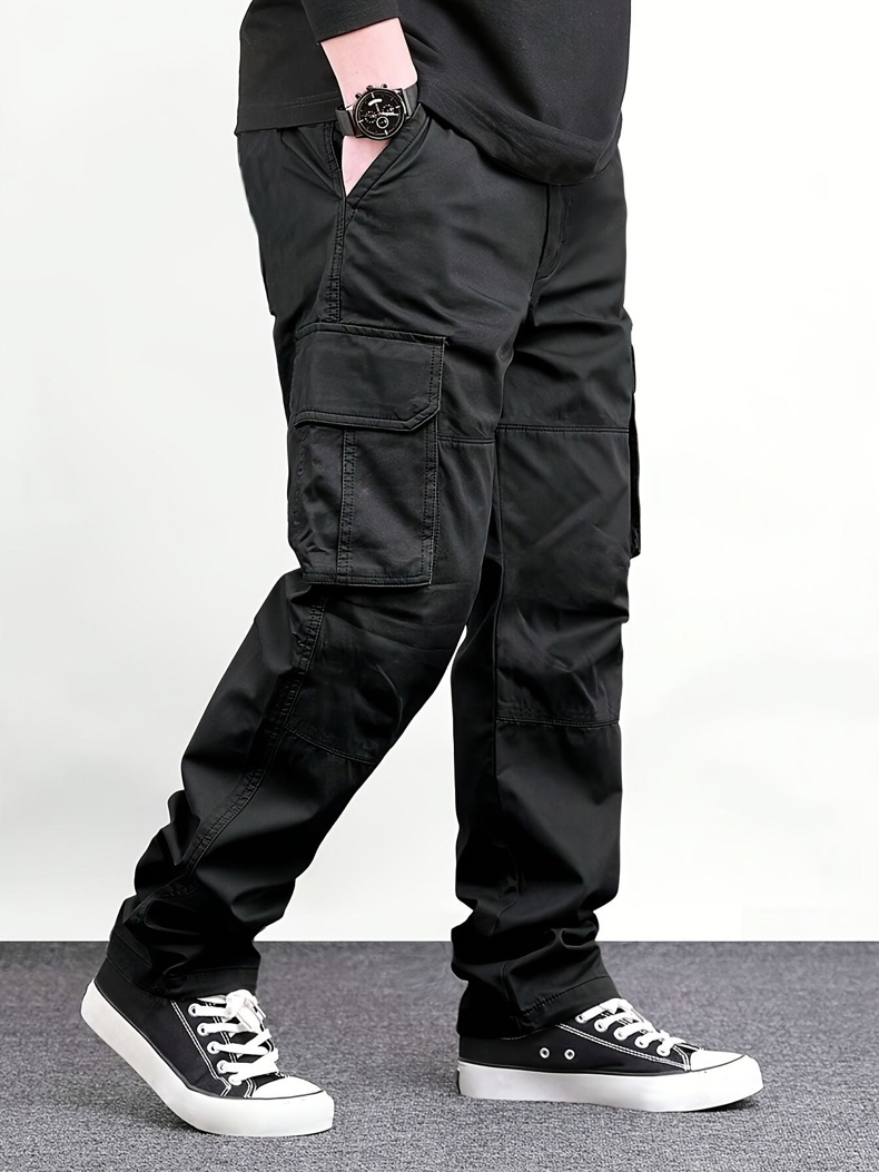 กางเกงคาร์โก้ผู้ชายสีดำหลายกระ - Cargo Pant Wide บทวิจารณ์และราคา