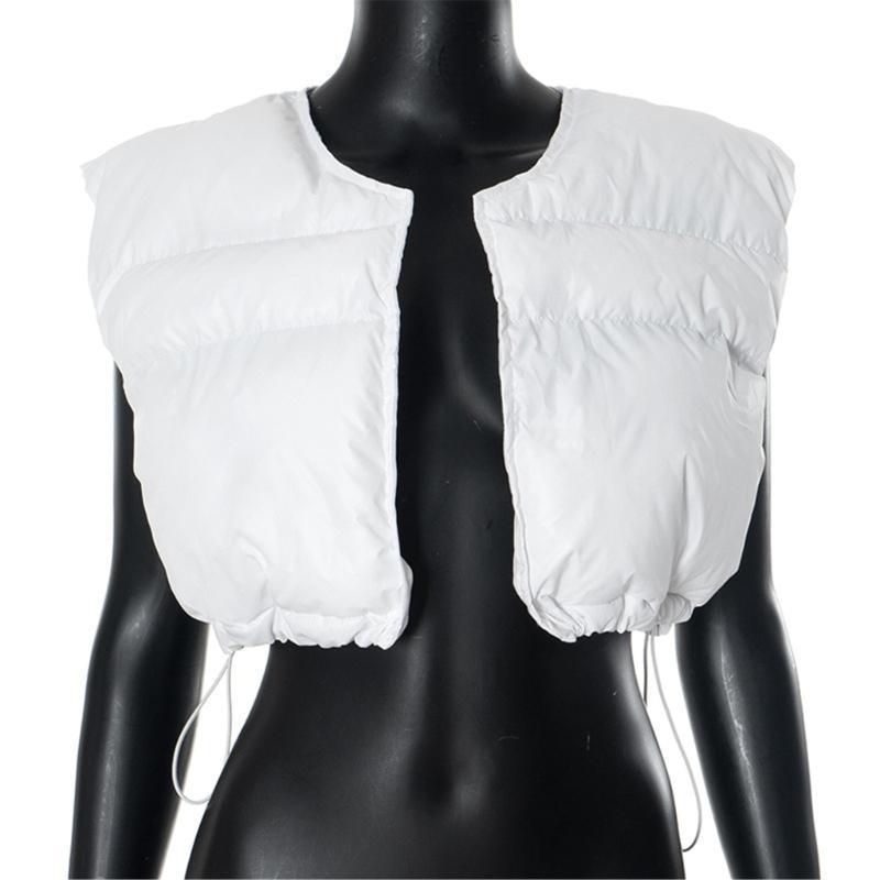652F สตรี Cropped Puffer เสื้อ - Puffer Vest Padded บทวิจารณ์และราคา