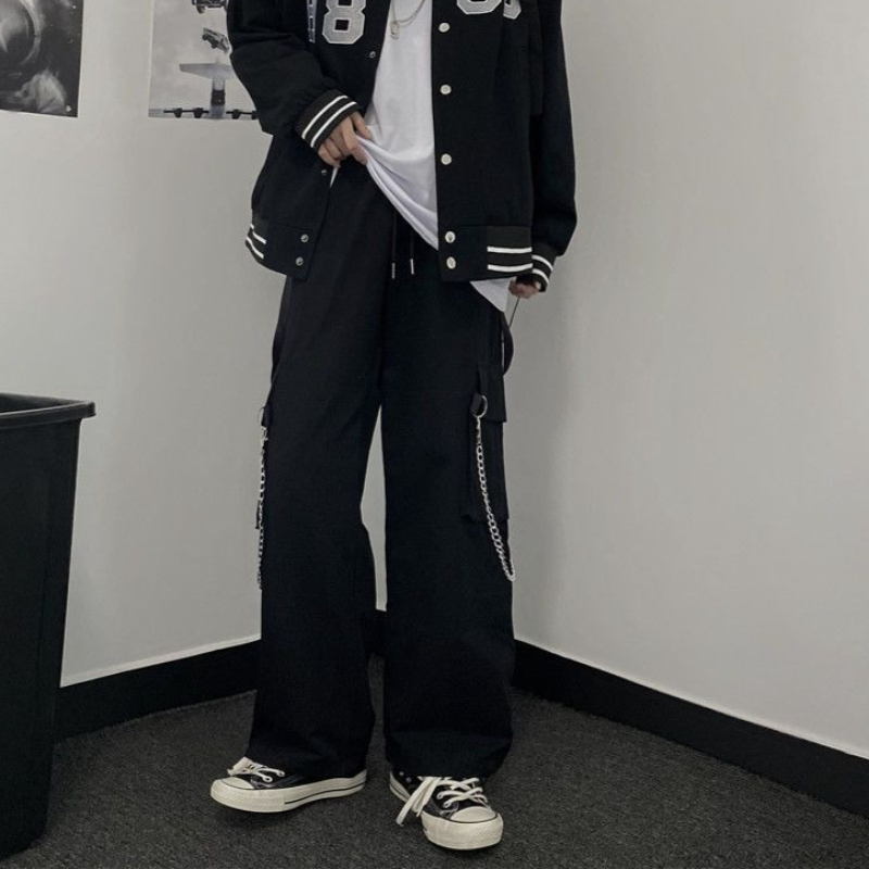 กางเกงคาร์โก้สไตล์เกาหลี ฮิปฮอ - Cargo Pant Wide บทวิจารณ์และราคา