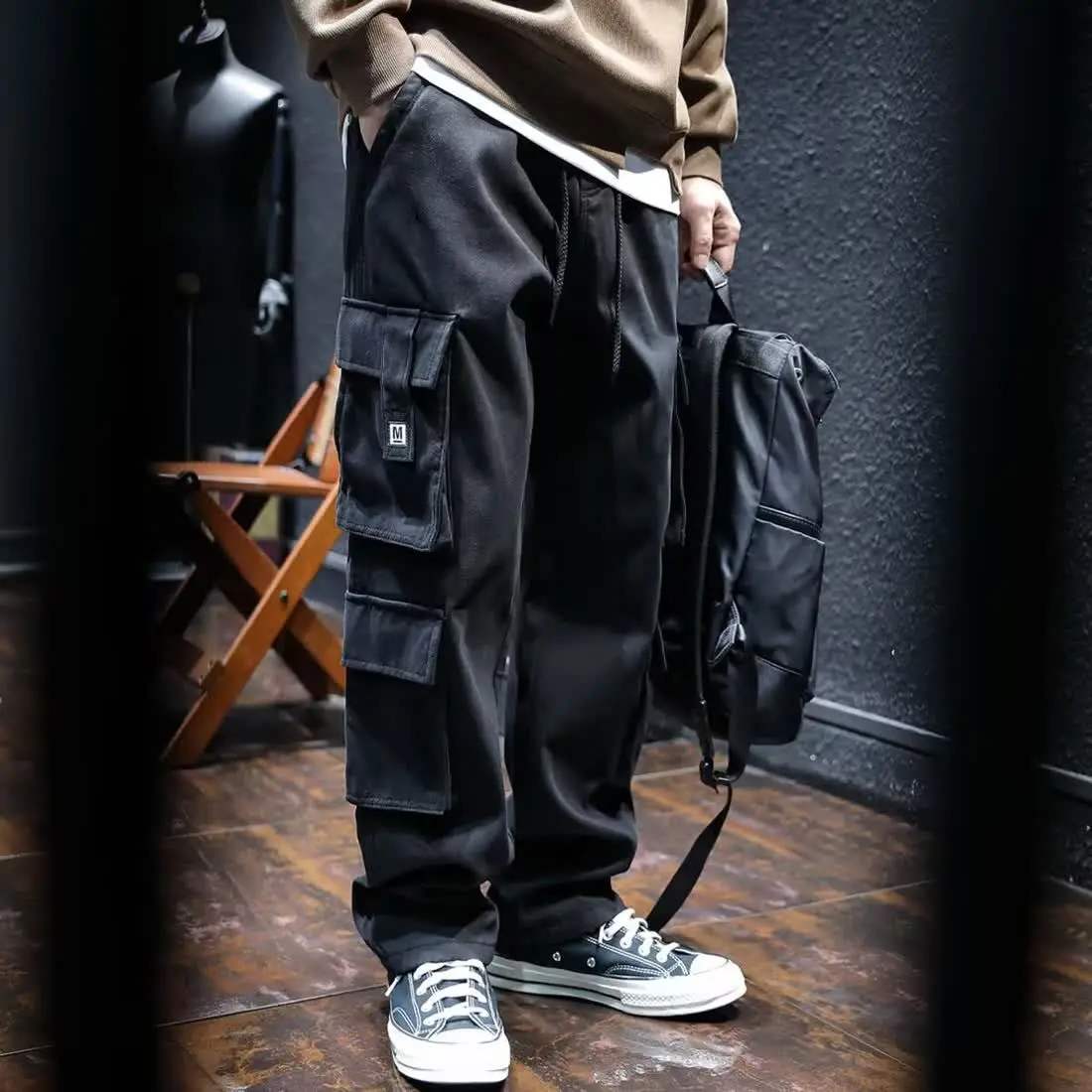 กว้างหลายกระเป๋ากางเกง Man ขนา - Cargo Pant Wide บทวิจารณ์และราคา