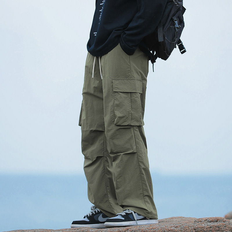 กางเกงคาร์โก้ทรงหลวมสำหรับผู้ช - Cargo Pant Wide บทวิจารณ์และราคา
