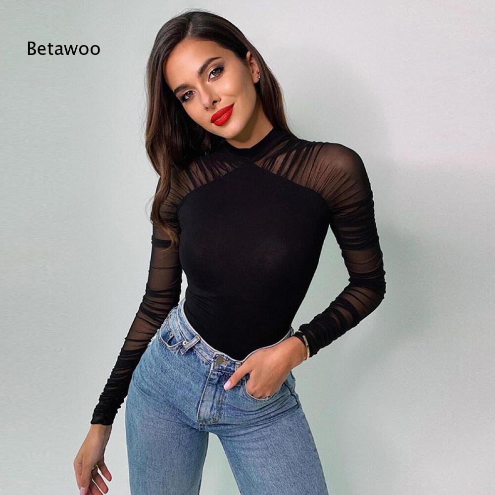 ชุดบอดี้สูทตาข่ายสีดำสไตล์โกธิ - Mesh Top Layering บทวิจารณ์และราคา
