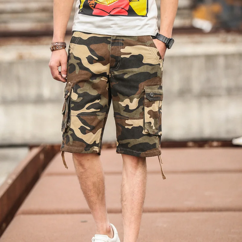 มีกระเป๋ายาว Baggy กางเกงขาสั้ - Cargo Pant Wide บทวิจารณ์และราคา