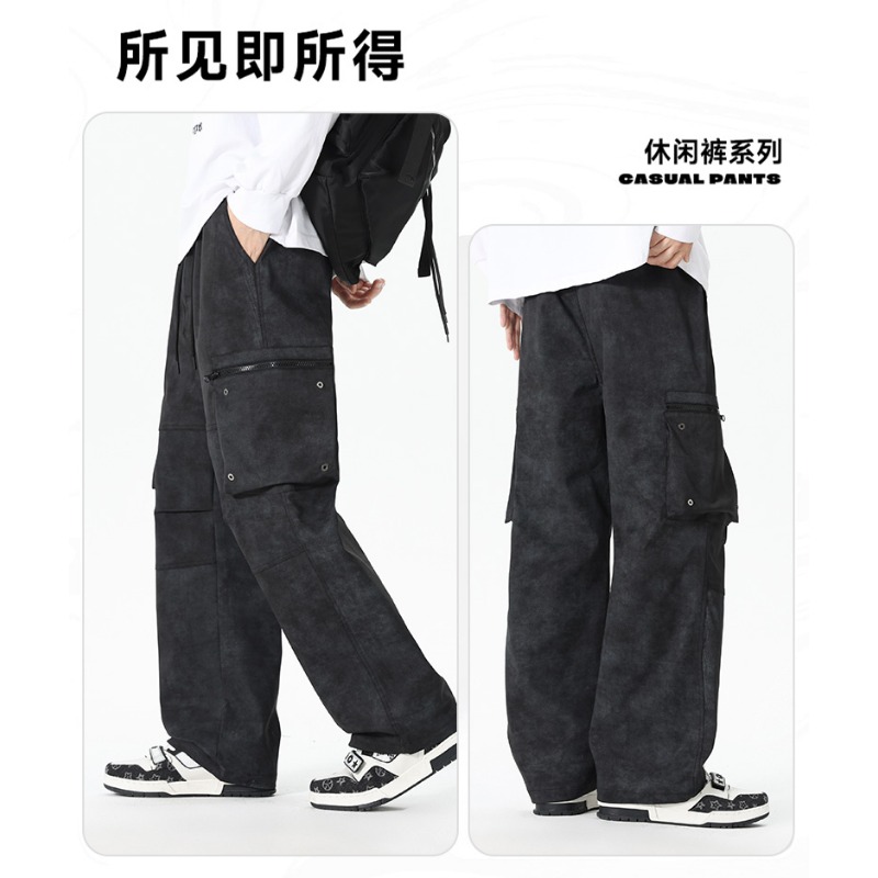 กางเกงขายาวทรงหลวมเอวสูงผ้ายืด - Cargo Pant Wide บทวิจารณ์และราคา