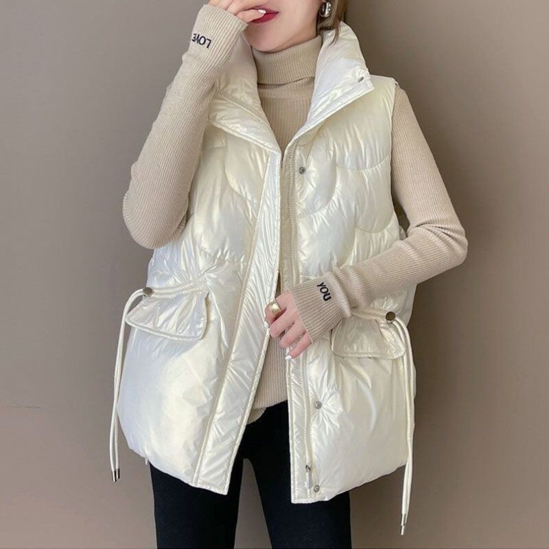 เสื้อกั๊กผ้าฝ้ายแบบหนาสำหรับผู - Puffer Vest Padded บทวิจารณ์และราคา