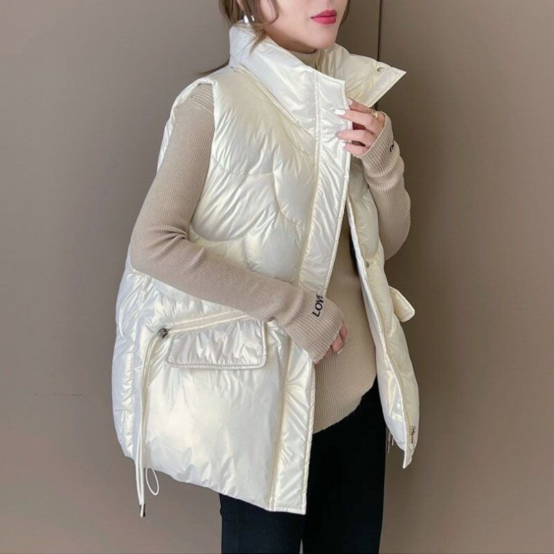 เสื้อกั๊กผ้าฝ้ายแบบหนาสำหรับผู - Puffer Vest Padded บทวิจารณ์และราคา