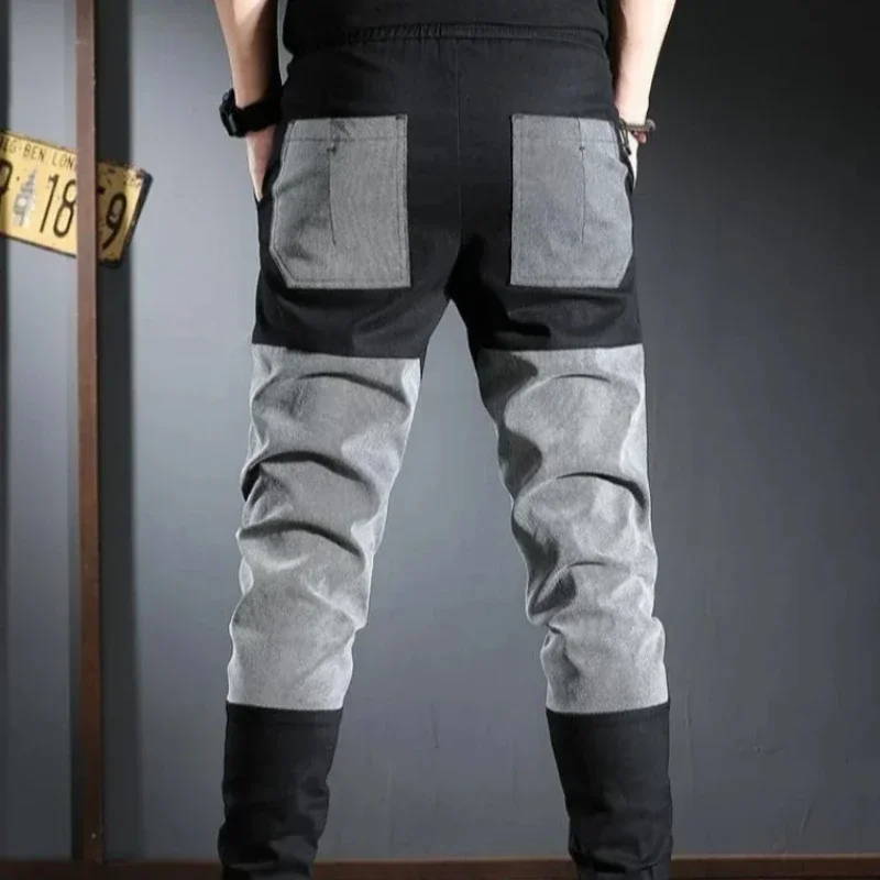 คุณภาพสูงสไตล์เกาหลีผู้ชายกางเ - Street Fashion Baggy บทวิจารณ์และราคา