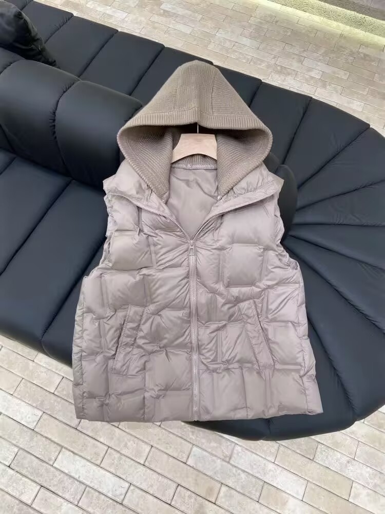 เสื้อแจ็คเก็ตไหมพรมลำลองสำหรับ - Puffer Vest Padded บทวิจารณ์และราคา