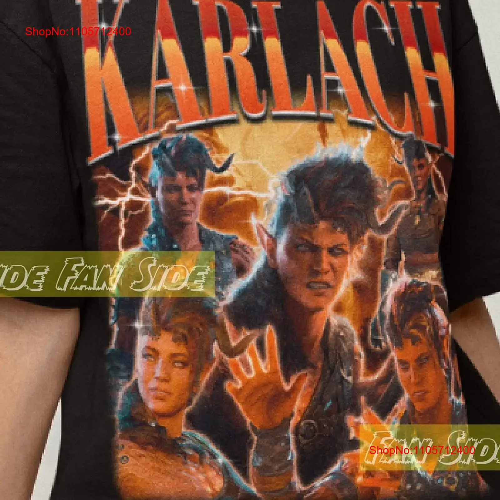 เสื้อยืด Karlach รุ่น bg3 เสื้ - Graphic Hoodie Streetwear บทวิจารณ์และราคา