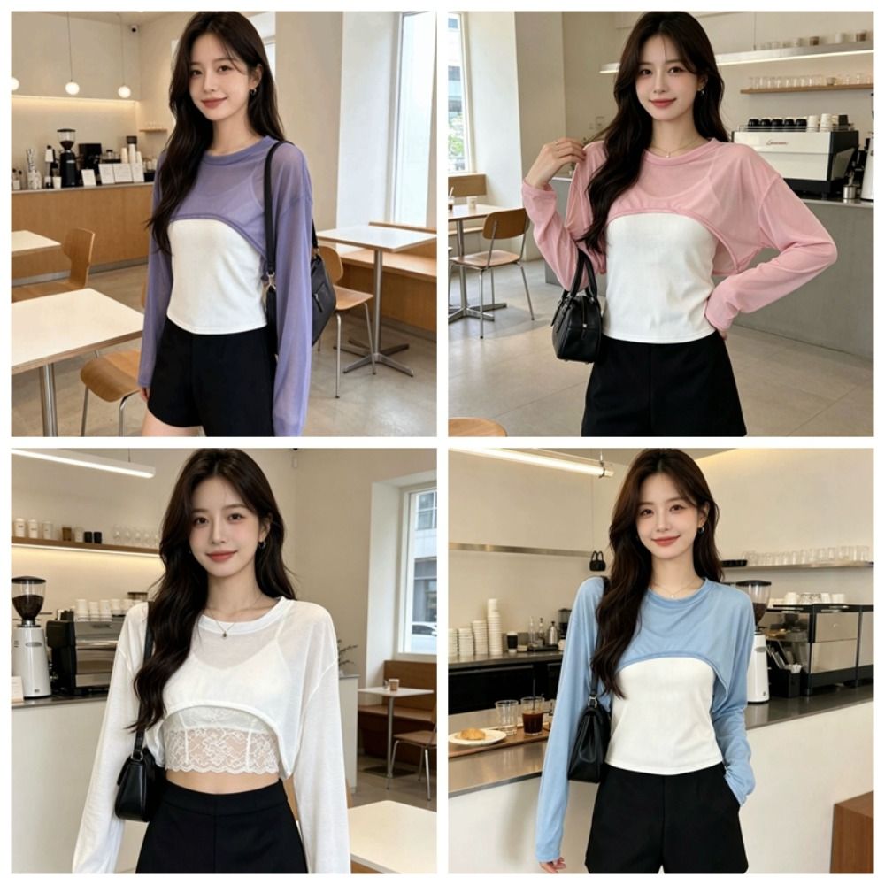 เสื้อคลุมตาข่ายน้ำหนักเบา ป้อง - Mesh Top Layering บทวิจารณ์และราคา