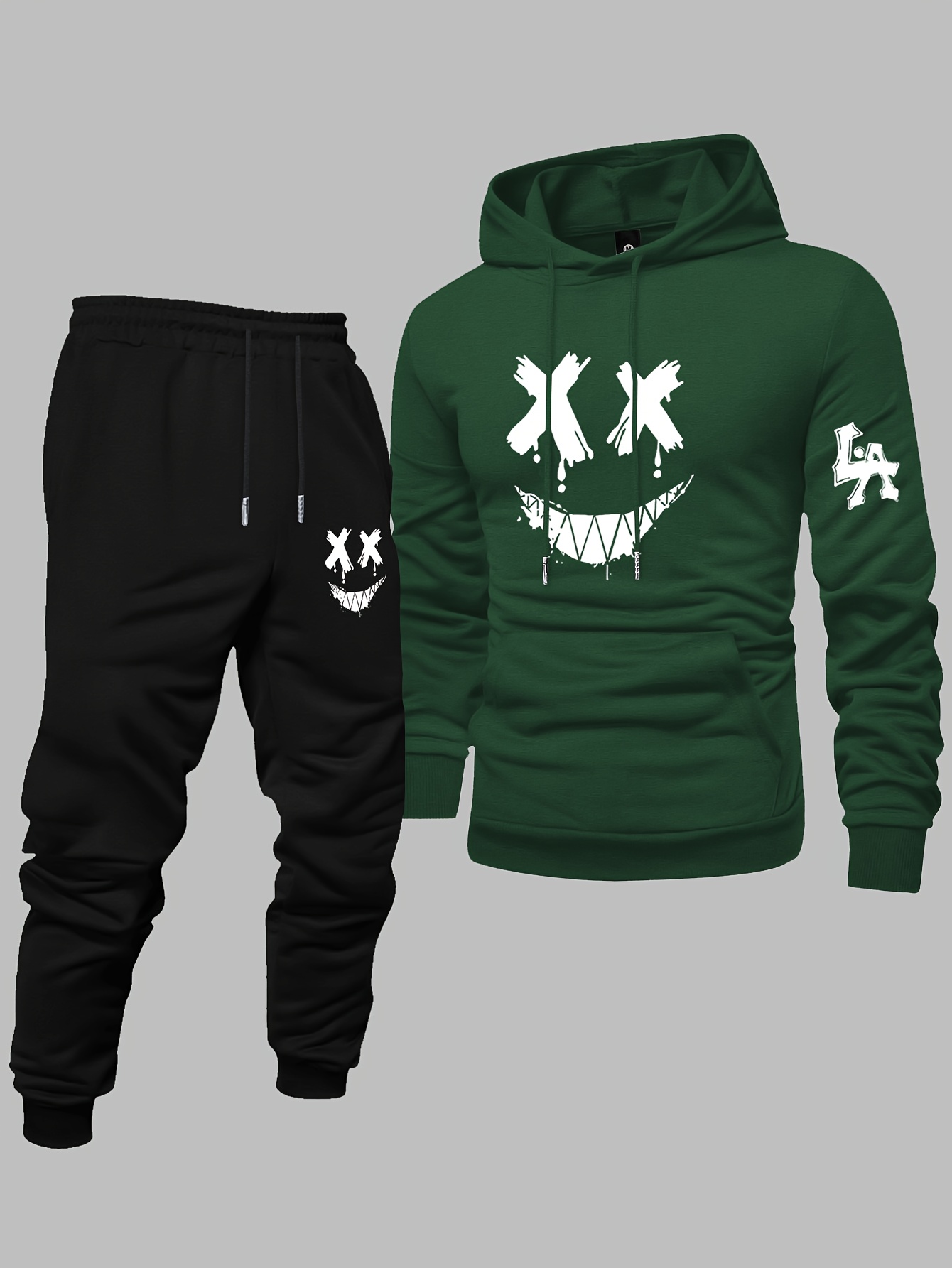 ชุดเซ็ตแทรคสูทสตรีทแวร์ผู้ชายเ - Graphic Hoodie Streetwear บทวิจารณ์และราคา
