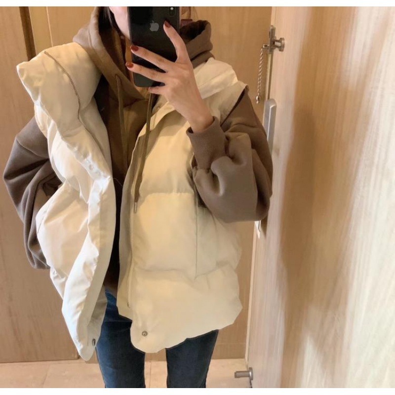 เสื้อแจ็คเก็ตผ้าฝ้ายบุสำหรับผู - Puffer Vest Padded บทวิจารณ์และราคา