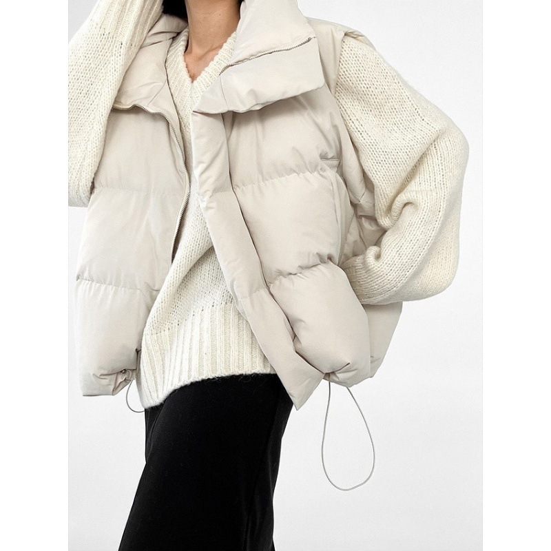 เสื้อแจ็คเก็ตผ้าฝ้ายบุสำหรับผู - Puffer Vest Padded บทวิจารณ์และราคา