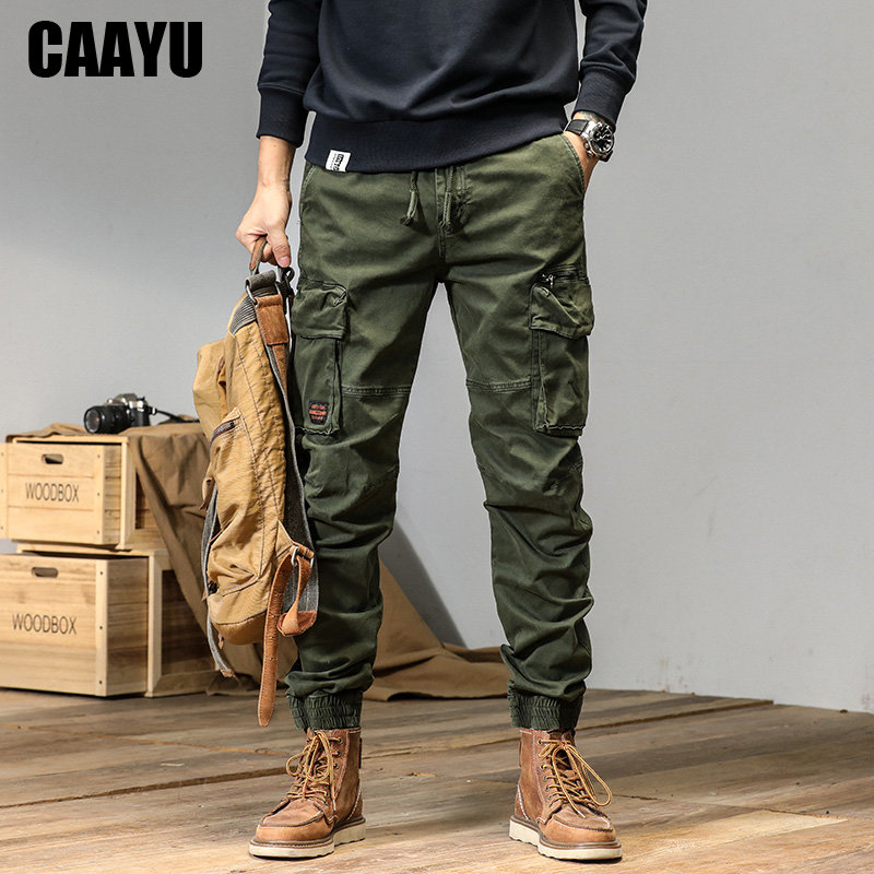 CAAYU Joggers Cargo กางเกง Men - Techwear Pants Tactical บทวิจารณ์และราคา