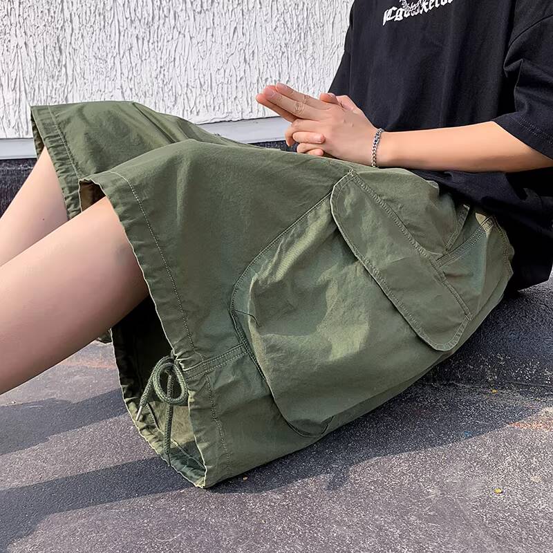 กางเกงขาสั้นลำลองผู้ชายสไตล์อเ - Cargo Pant Wide บทวิจารณ์และราคา
