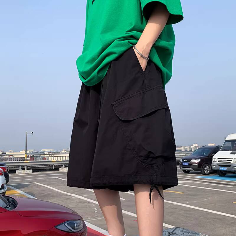 กางเกงขาสั้นลำลองผู้ชายสไตล์อเ - Cargo Pant Wide บทวิจารณ์และราคา