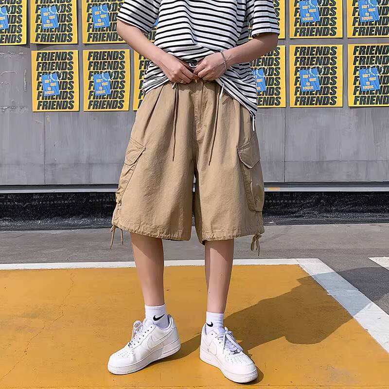กางเกงขาสั้นลำลองผู้ชายสไตล์อเ - Cargo Pant Wide บทวิจารณ์และราคา