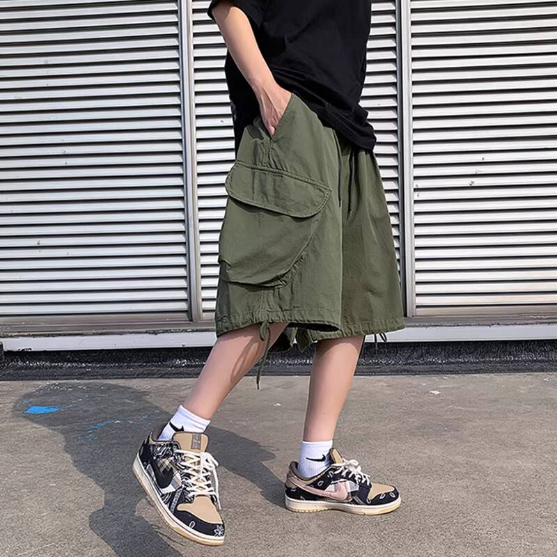 กางเกงขาสั้นลำลองผู้ชายสไตล์อเ - Cargo Pant Wide บทวิจารณ์และราคา