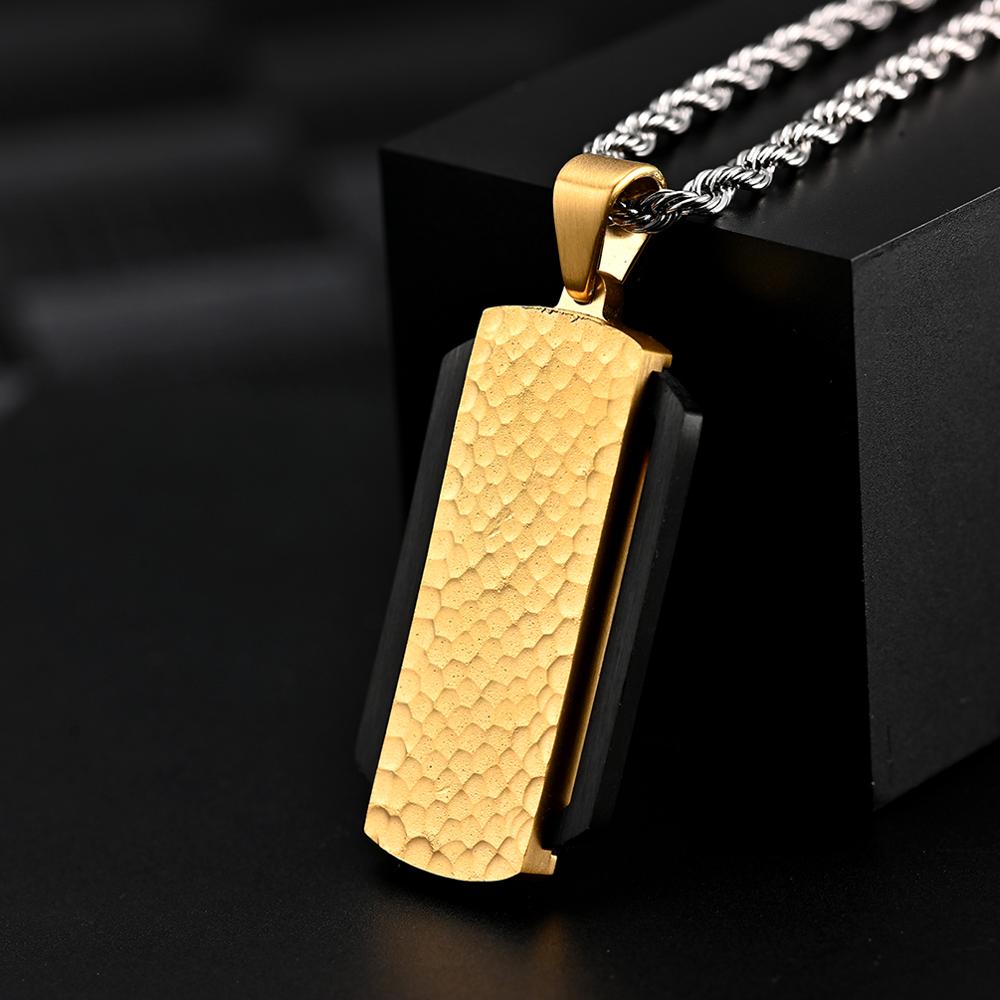 สแตนเลสค้อน Striations จี้สร้อ - Fashion Street Singapore บทวิจารณ์และราคา