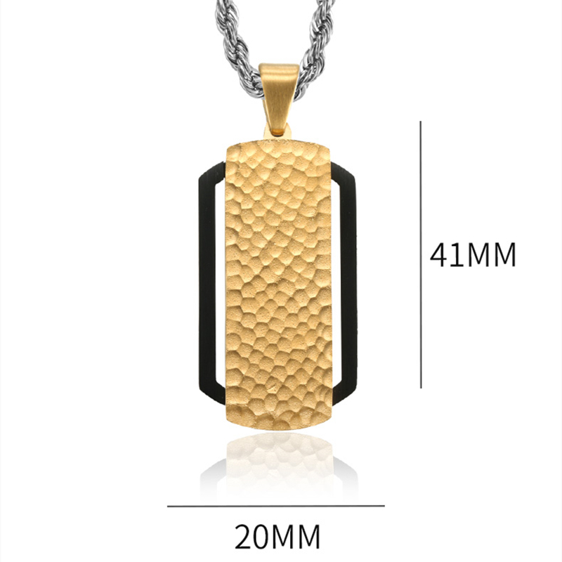 สแตนเลสค้อน Striations จี้สร้อ - Fashion Street Singapore บทวิจารณ์และราคา