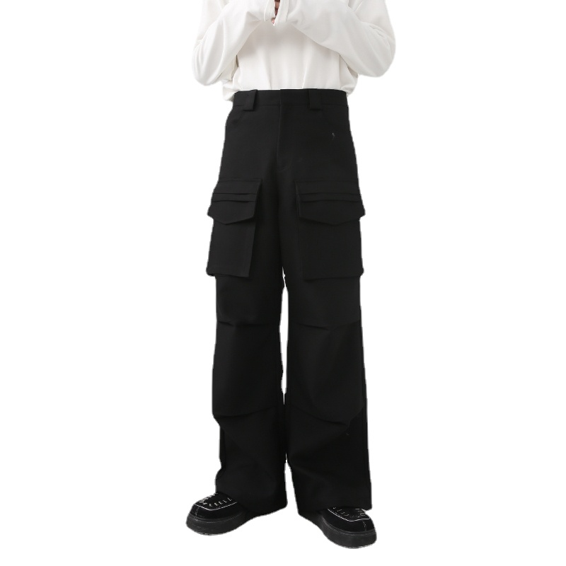 Vintage Cargo กางเกงผู้ชายสีทึ - Cargo Pant Wide บทวิจารณ์และราคา