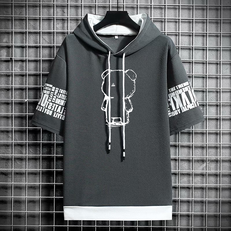 เสื้อยืดสําหรับผู้ชายเสื้อผ้าS - Graphic Hoodie Streetwear บทวิจารณ์และราคา