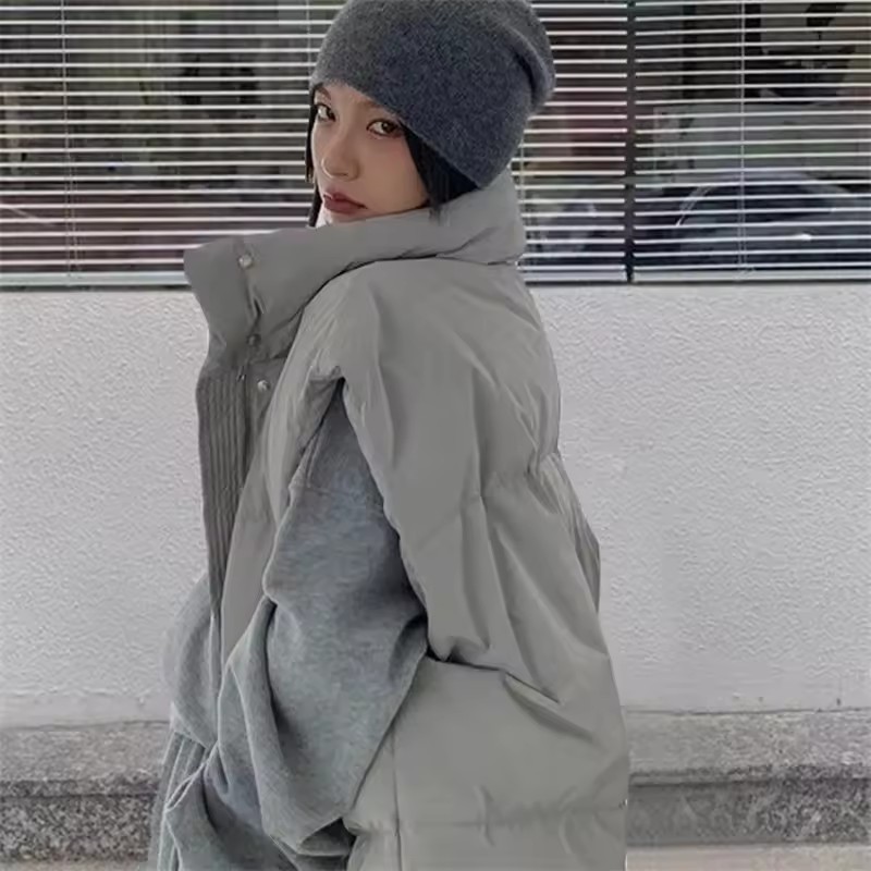 2025 ใหม่เกาหลีฤดูหนาวเสื้อแจ็ - Puffer Vest Padded บทวิจารณ์และราคา