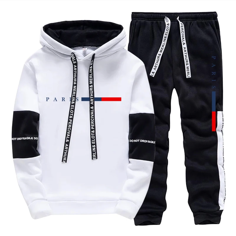 ชุดเซ็ตผู้ชาย/เสื้อฮู้ด/กางเกง - Street Fashion Winter บทวิจารณ์และราคา