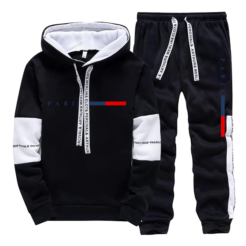 ชุดเซ็ตผู้ชาย/เสื้อฮู้ด/กางเกง - Street Fashion Winter บทวิจารณ์และราคา