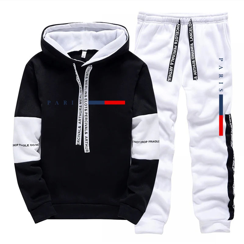 ชุดเซ็ตผู้ชาย/เสื้อฮู้ด/กางเกง - Street Fashion Winter บทวิจารณ์และราคา