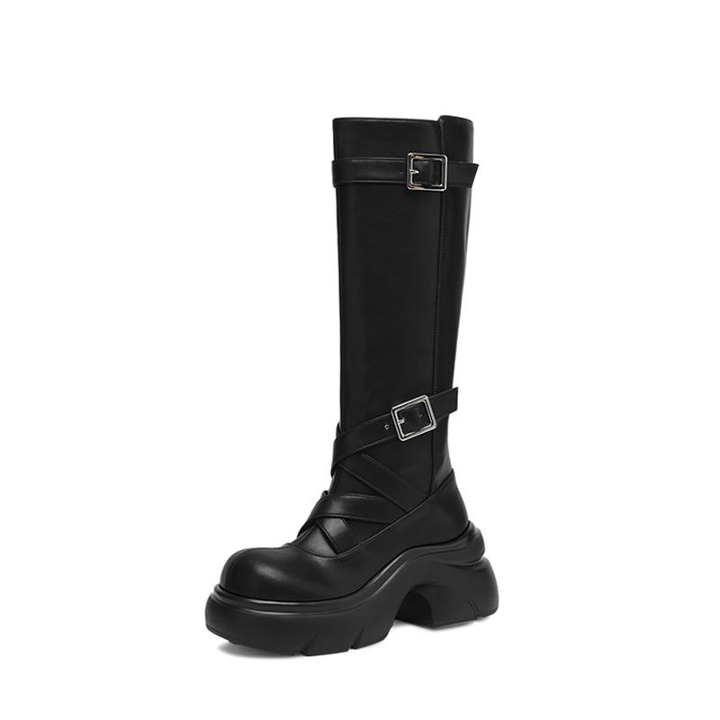 รองเท้าบูททรงสูงถึงต้นขา สไตล์ - Street Fashion Winter บทวิจารณ์และราคา