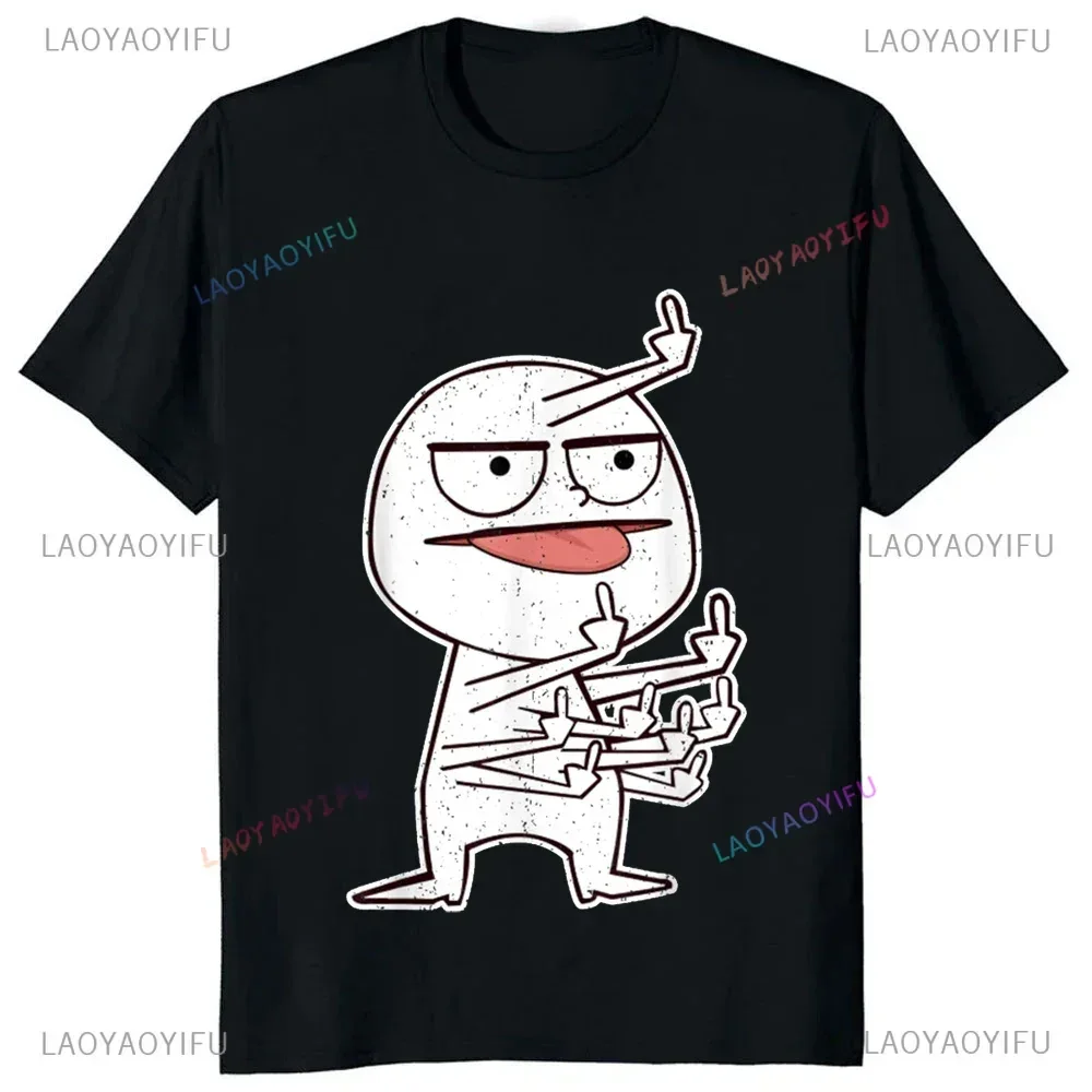 เสื้อยืดพิมพ์ลายคนบ้านิ้วแบบลำ - Street Fashion Baggy บทวิจารณ์และราคา