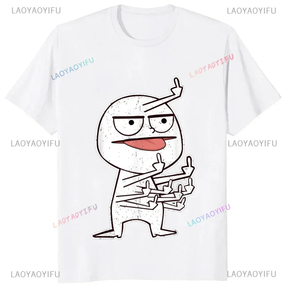 เสื้อยืดพิมพ์ลายคนบ้านิ้วแบบลำ - Street Fashion Baggy บทวิจารณ์และราคา
