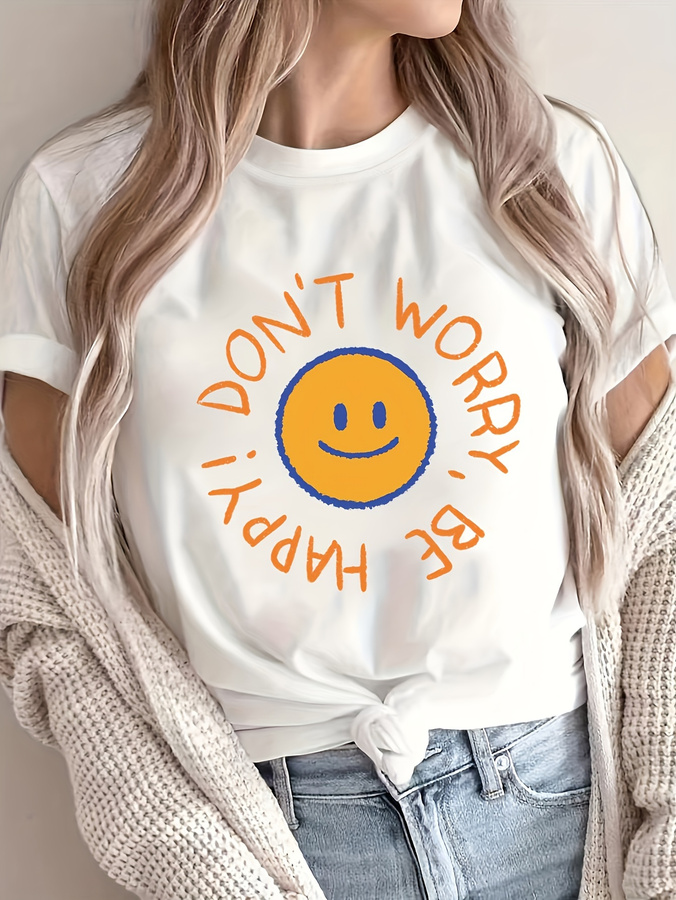 เสื้อยืดคอกลมลำลองพิมพ์ลายหน้า - Street Fashion Trends 2025 บทวิจารณ์และราคา
