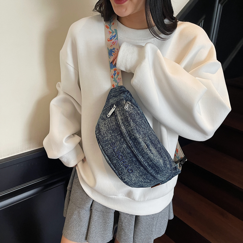 กระเป๋าคาดอกสีน้ำเงินเดนิมสำหร - Street Fashion Trends 2025 บทวิจารณ์และราคา